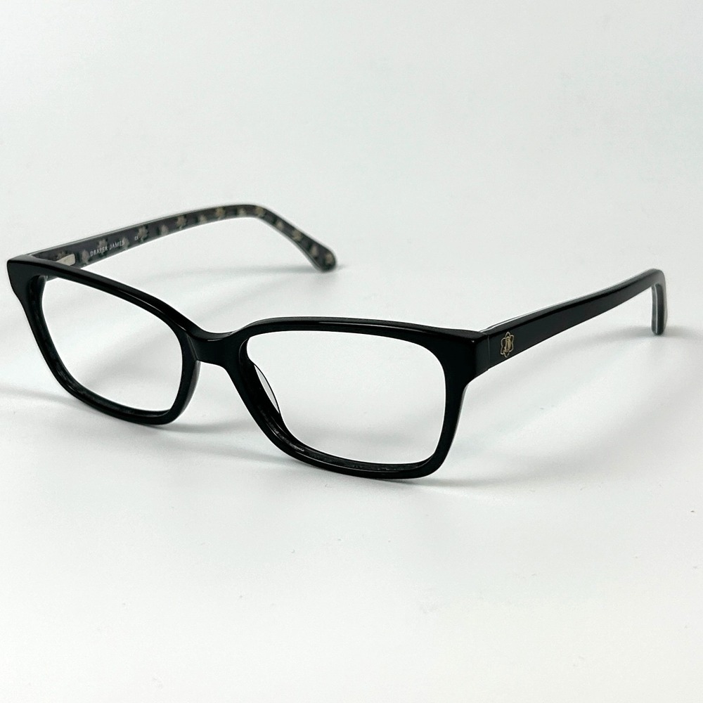 Draper James DJ5004 001 Women Eyeglasses Frame Black Floral Full Rim 54-16-140mm